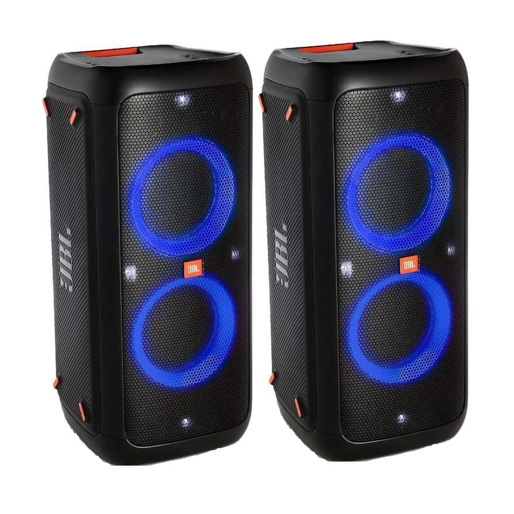 stoel fusie zegevierend 2x JBL Partybox 310 Speaker op accu