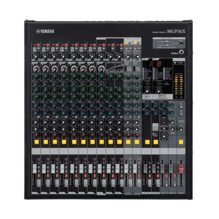 Yamaha MGP16X - 16 kanalen mixer in case